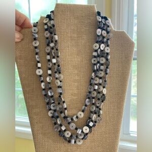 Premier‎ Designs Multi Strands Shell Bohemian Boho Necklace